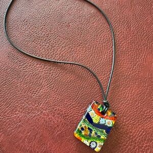 Murano Glass Pendant Necklace